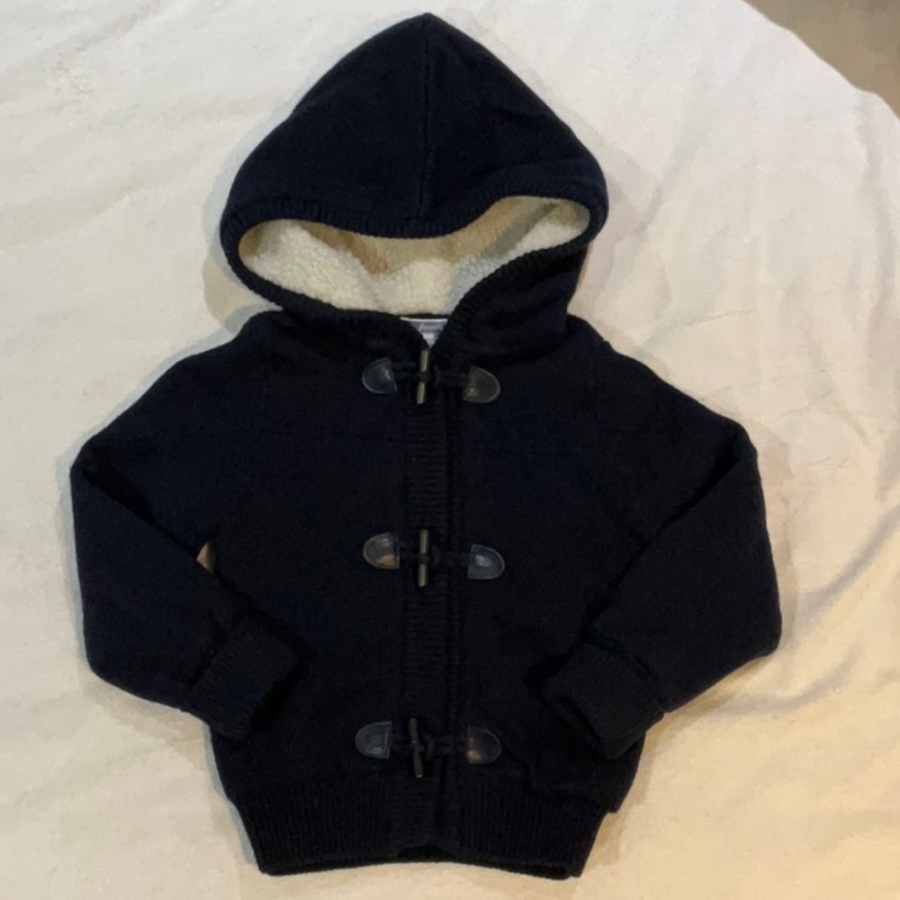 Jacadi Paris, kids sweater hoodie, size 4Y, very warm and soft